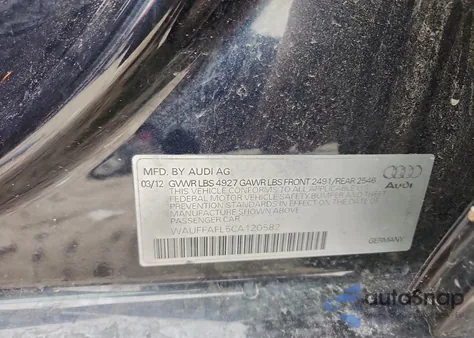 2012 Audi A4 Premium Plus z USA, uszkodzony, nr VIN WAUFFAFL5CA120582